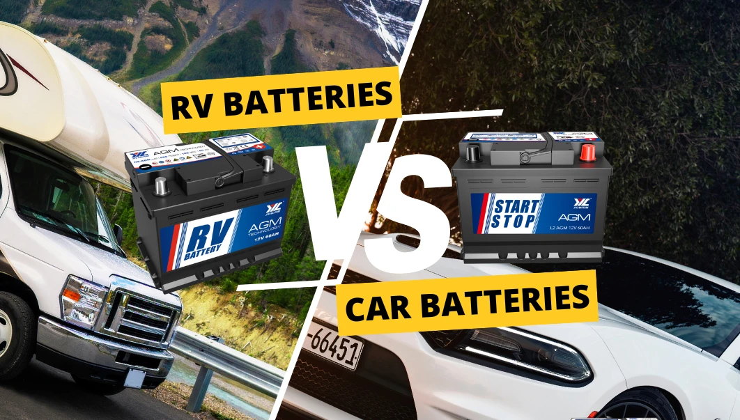 How do RV batteries differ from car batteries?