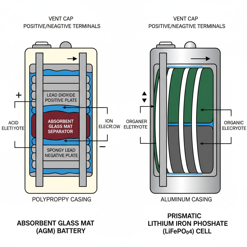 AGM vs. Lithium Battery