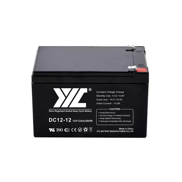 JYC 12v12ah agm deep cycle battery
