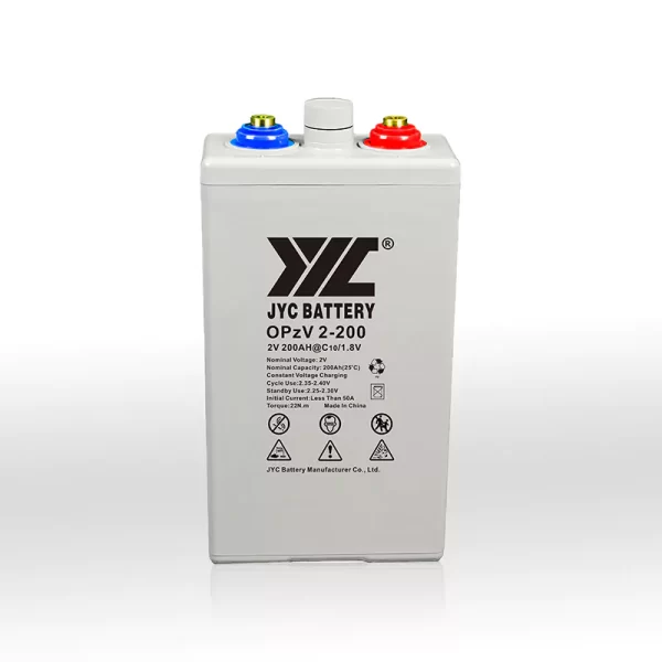 JYC 2V200AH opzv tubular gel battery