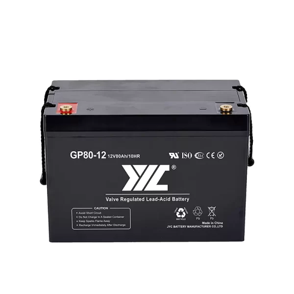 JYC 12v80ah agm maintenance free battery