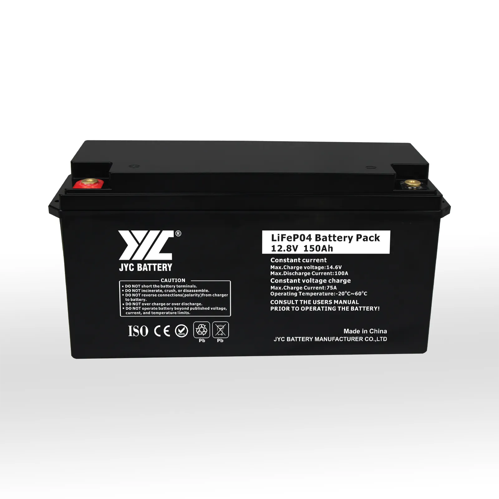 JYC best lifepo4 battery 12.8v 150ah