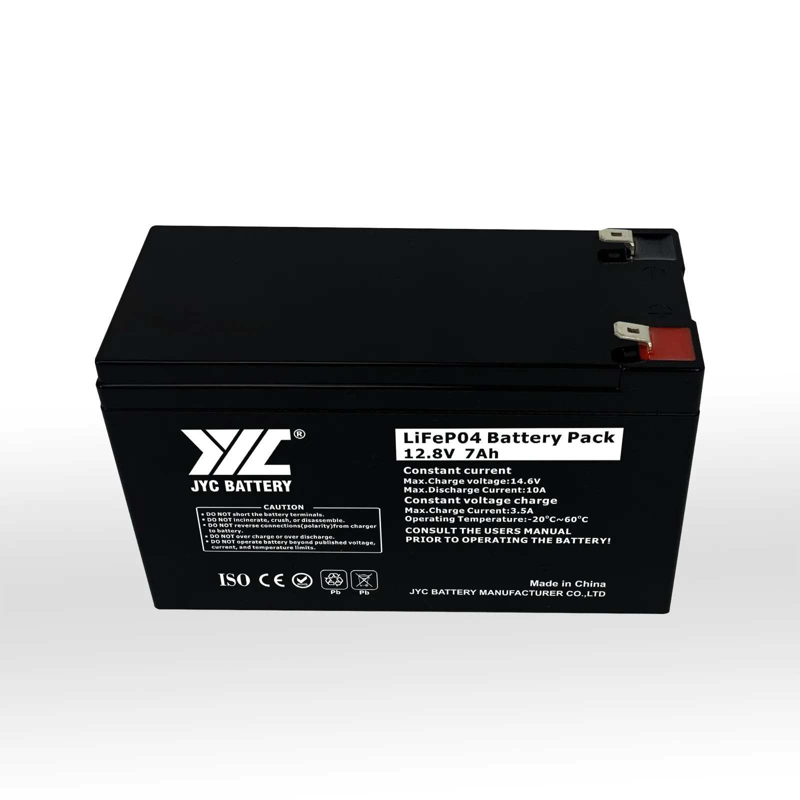 JYC 12.8v7.2ah lithium iron batttery