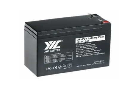 JYC 12.8V9Ah lifepo4 lithium battery