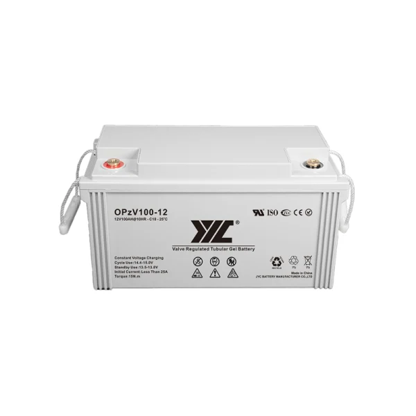 JYC 12V 100ah Opzv deep cycle battery