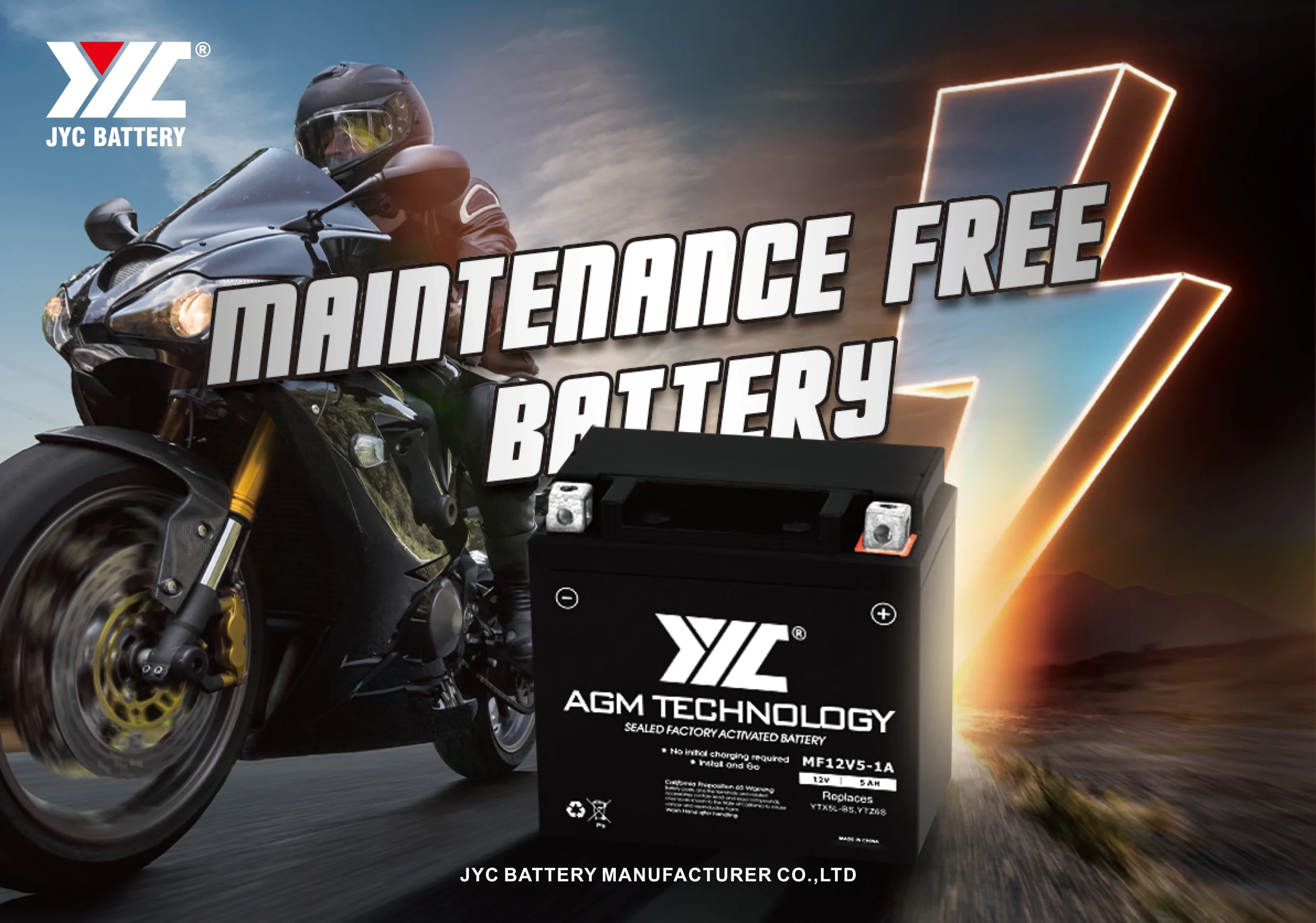 Best motorcycle battery from JYC