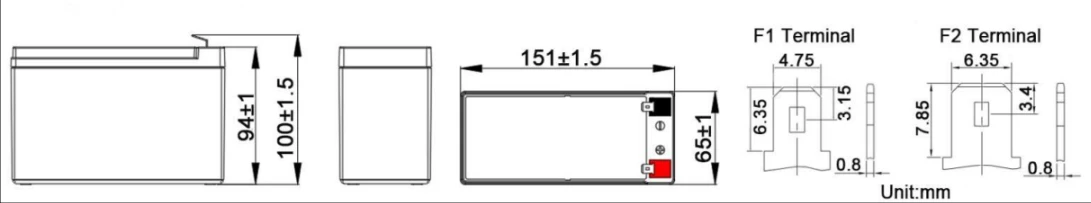 ▷ Q-Batteries 12LCP-9 AGM 9Ah 12V